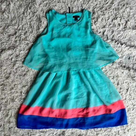 Tommy Hilfiger Colorful Sleeveless Tiered Dress Size 8 - Picture 2 of 6